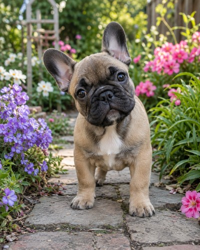 French bulldog puppy dog photo - bulldog,