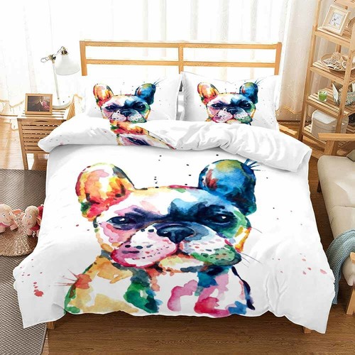 New french bulldog - duvet, cover
