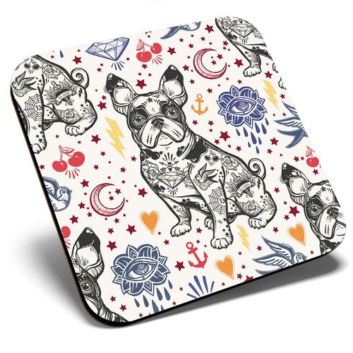 Square single coaster french - square,