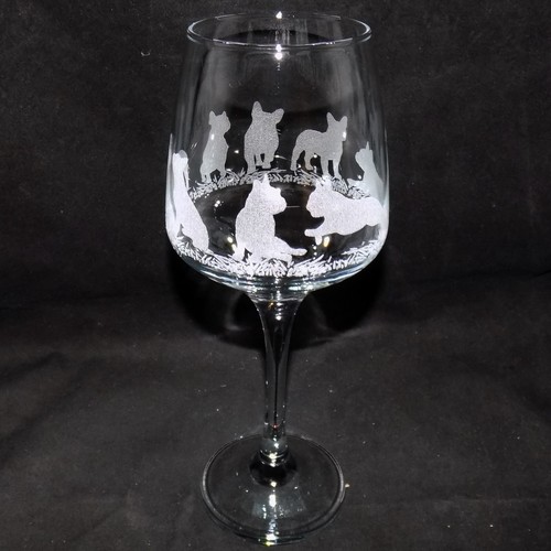 Engraved french bulldog wine - bulldog',