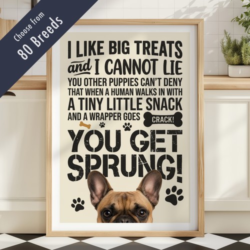 Funny dog treats lyric quote - funny,