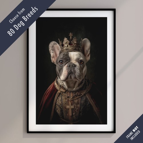 Royal dog portrait print - dog,