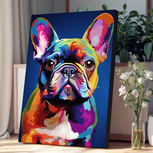 French bulldog colour field - bulldog,